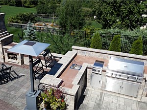 Outdoor Kitchen Fireplace